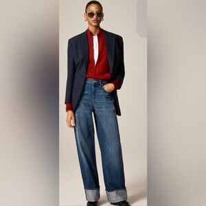 J Crew Cuffed Lower Rise Wide Leg Jean - New with Tag - Size 29